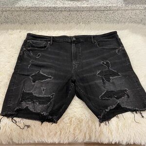 American Eagle Outfitters Jean Shorts. Distressed black. Men’s size 44